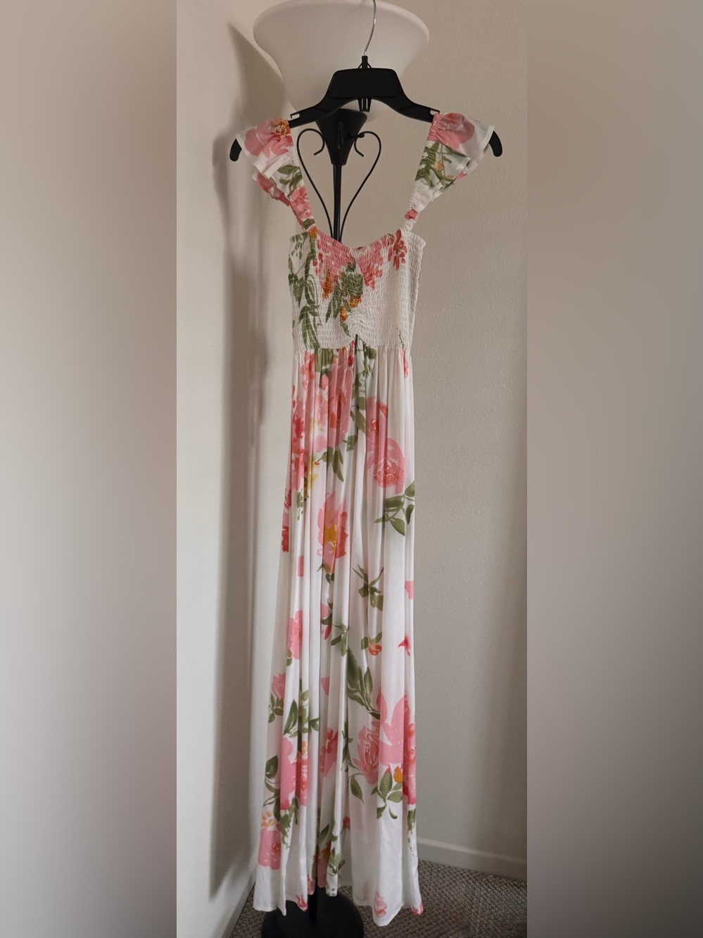 NWT! Plum Pretty Sugar White Charlotte off the shoulder dress in “Spell” OS